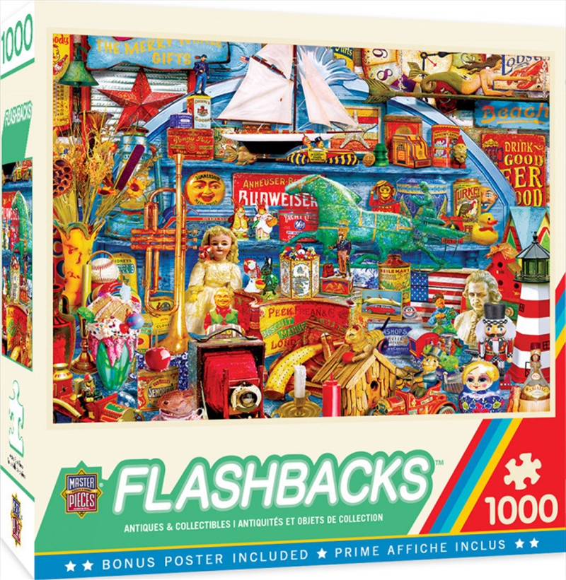 Masterpieces Puzzle Flashbacks Antiques & Collectibles Puzzle 1,000 pieces/Product Detail/Destination