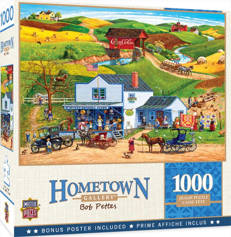 Masterpieces Puzzle Hometown Gallery McGiveny's Country Store Puzzle 1,000 pieces | Merchandise