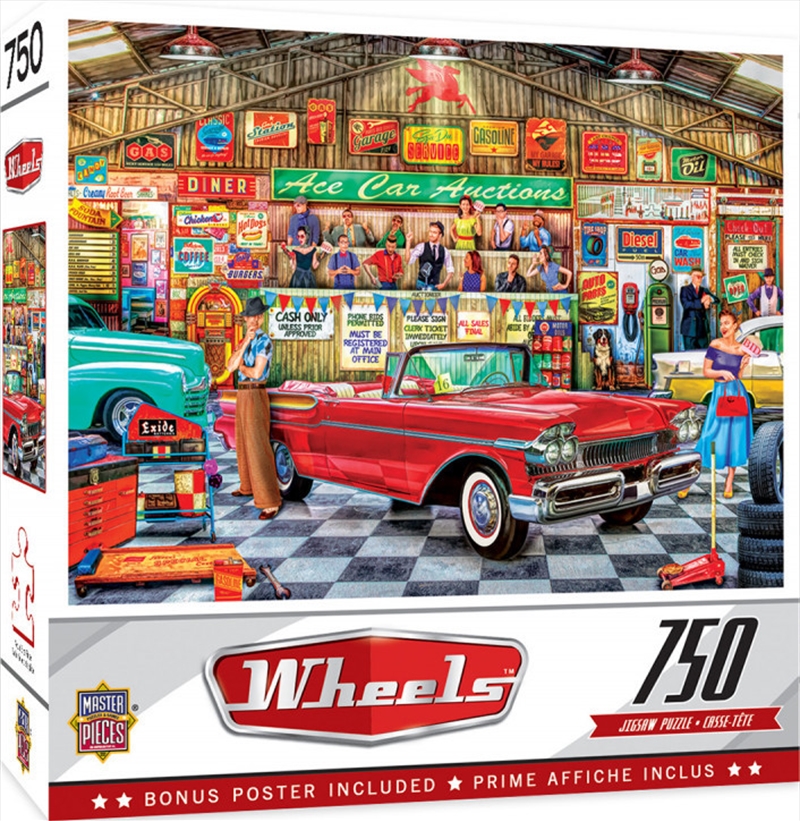 Masterpieces Puzzle Wheels the Auctioneer Puzzle 750 pieces | Merchandise