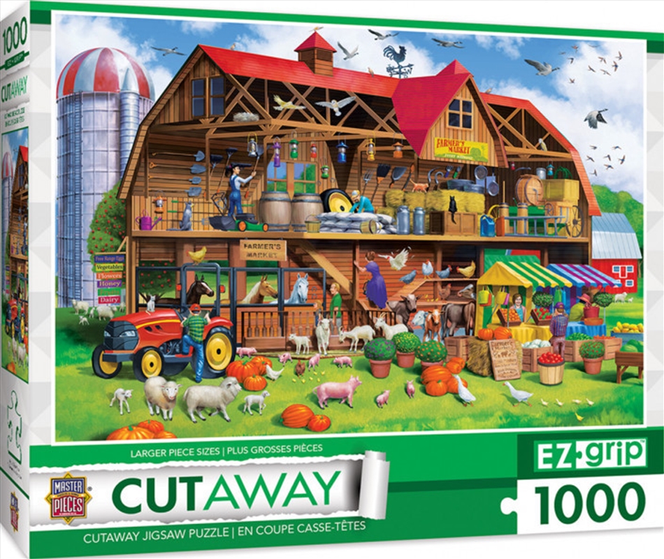 Masterpieces Puzzle Cutaway Family Barn Ez Grip Puzzle 1,000 pieces/Product Detail/Graphic Novels