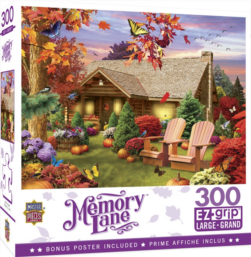 Masterpieces Puzzle Memory Lane Autumn Warmth Ez Grip Puzzle 300 pieces | Merchandise
