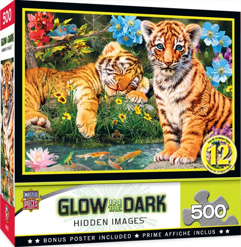Masterpieces Puzzle Hidden Image Glow A Watchful Eye Puzzle 500 pieces | Merchandise