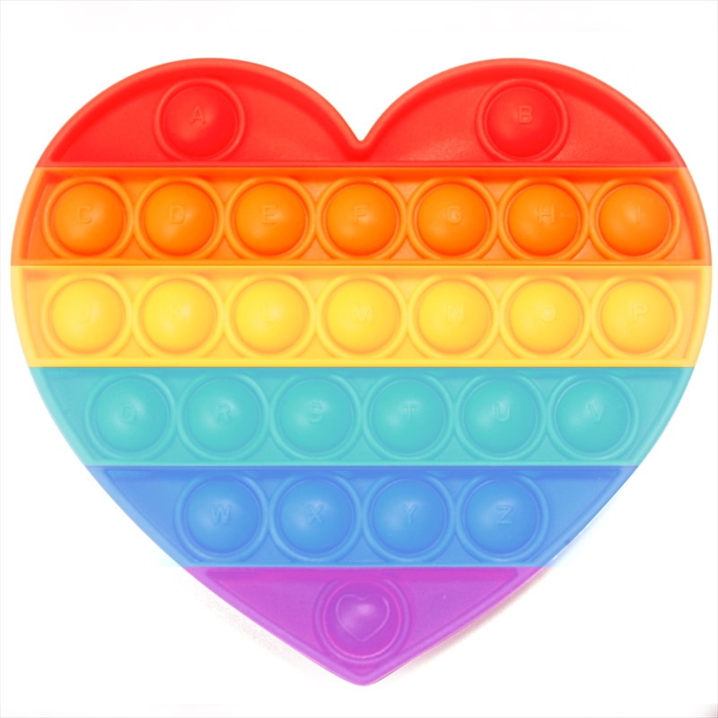 Rainbow Heart Push And Pop | Toy