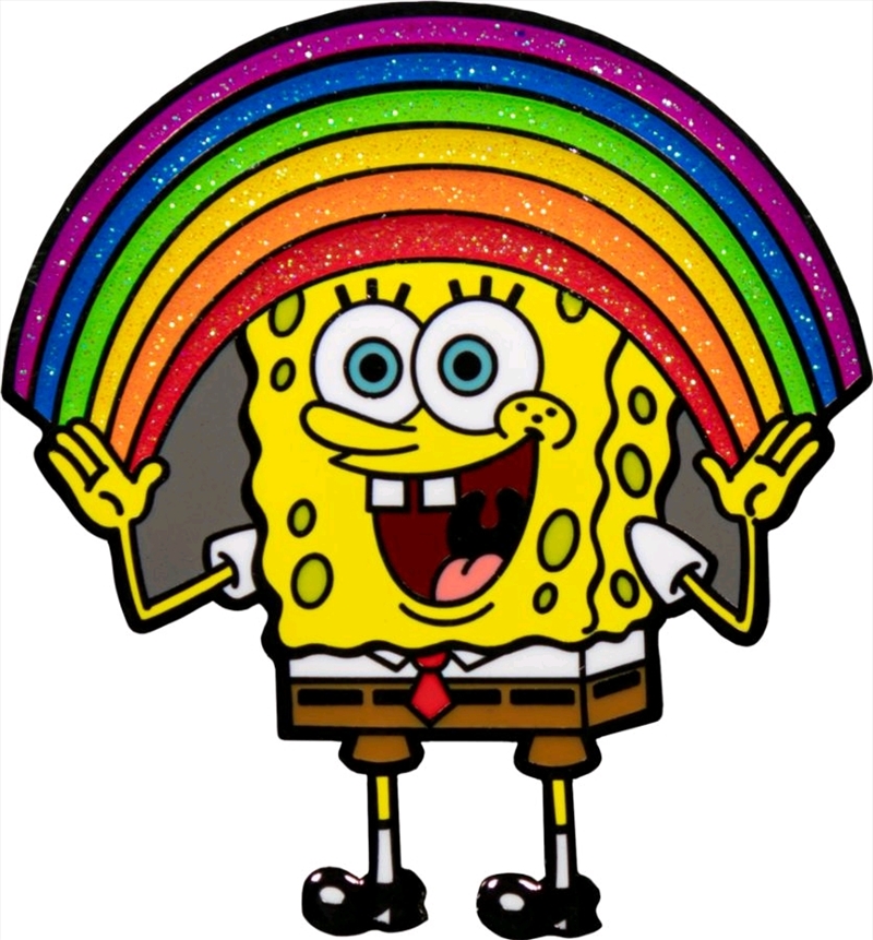 SpongeBob SquarePants - SpongeBob Rainbow Glitter Enamel Pin | Merchandise