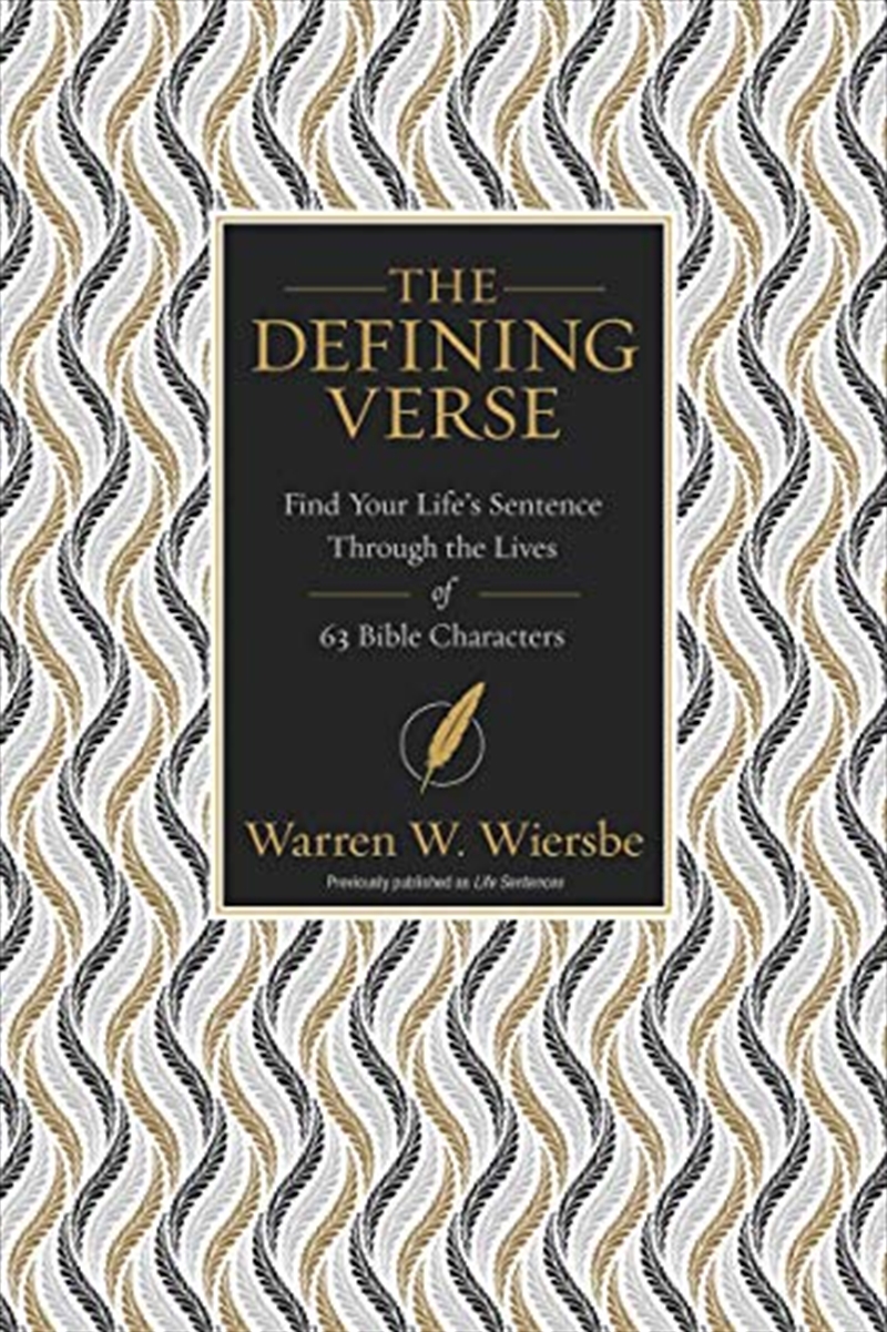 The Defining Verse: Find Your Life’s Sentence Through the Lives of 63 Bible Characters/Product Detail/Religion & Beliefs