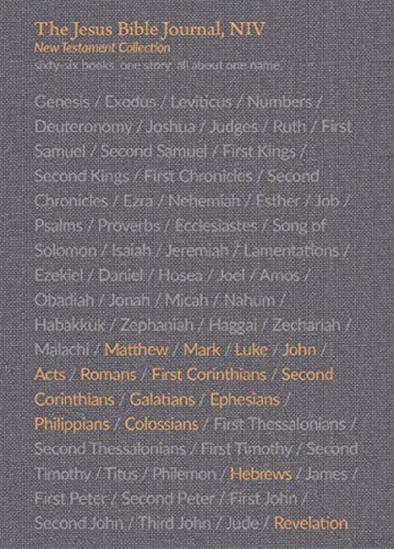 Jesus Bible Journal, New Testament Collection, Boxed Set (9-volume), Niv, Paperback, Comfort Print/Product Detail/Religion & Beliefs