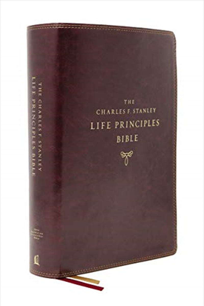 NASB, Charles F. Stanley Life Principles Bible, 2nd Edition, Leathersoft, Burgundy, Thumb Indexed, C/Product Detail/Religion & Beliefs