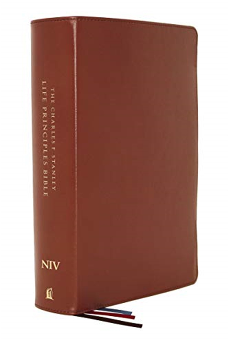 NIV, Charles F. Stanley Life Principles Bible, 2nd Edition, Genuine Leather, Brown, Comfort Print: H/Product Detail/Religion & Beliefs