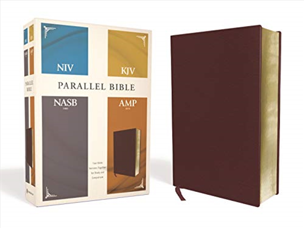 NIV, KJV, NASB, Amplified, Parallel Bible, Bonded Leather, Burgundy: Four Bible Versions Together fo/Product Detail/Religion & Beliefs