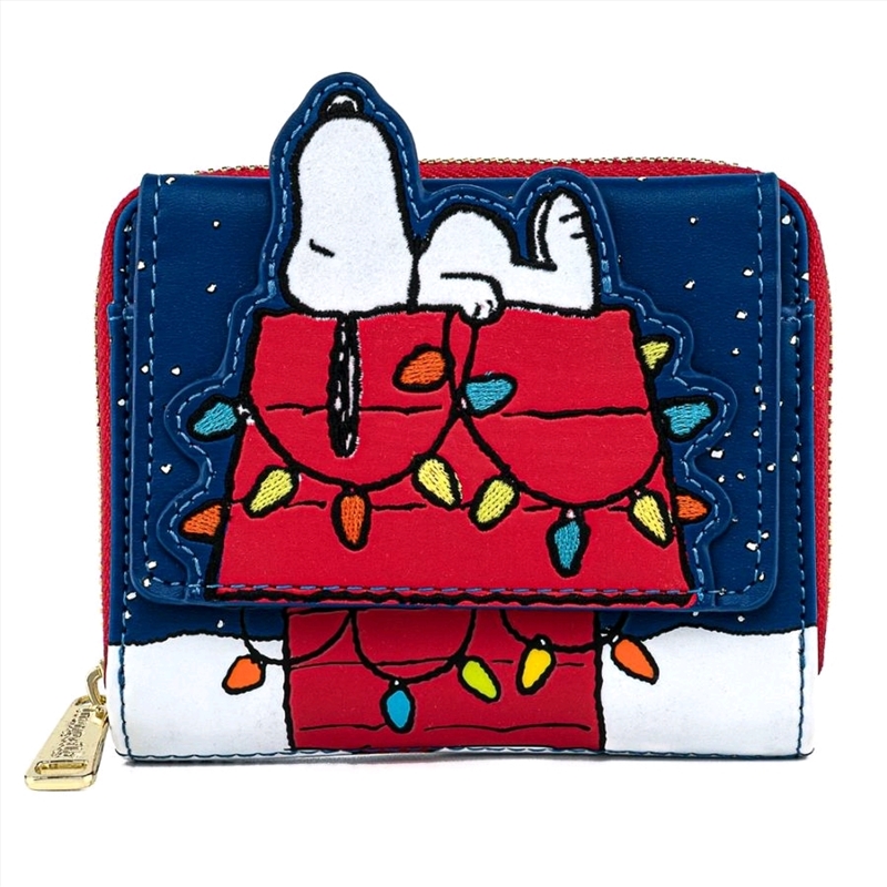 Peanuts Holiday Snoopy House Flap Purse Apparel Sanity