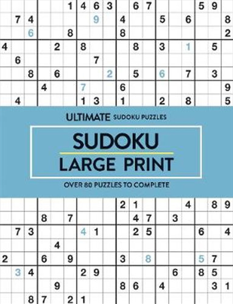 Sudoku Ultimate Puzzles Large Print | Paperback Book