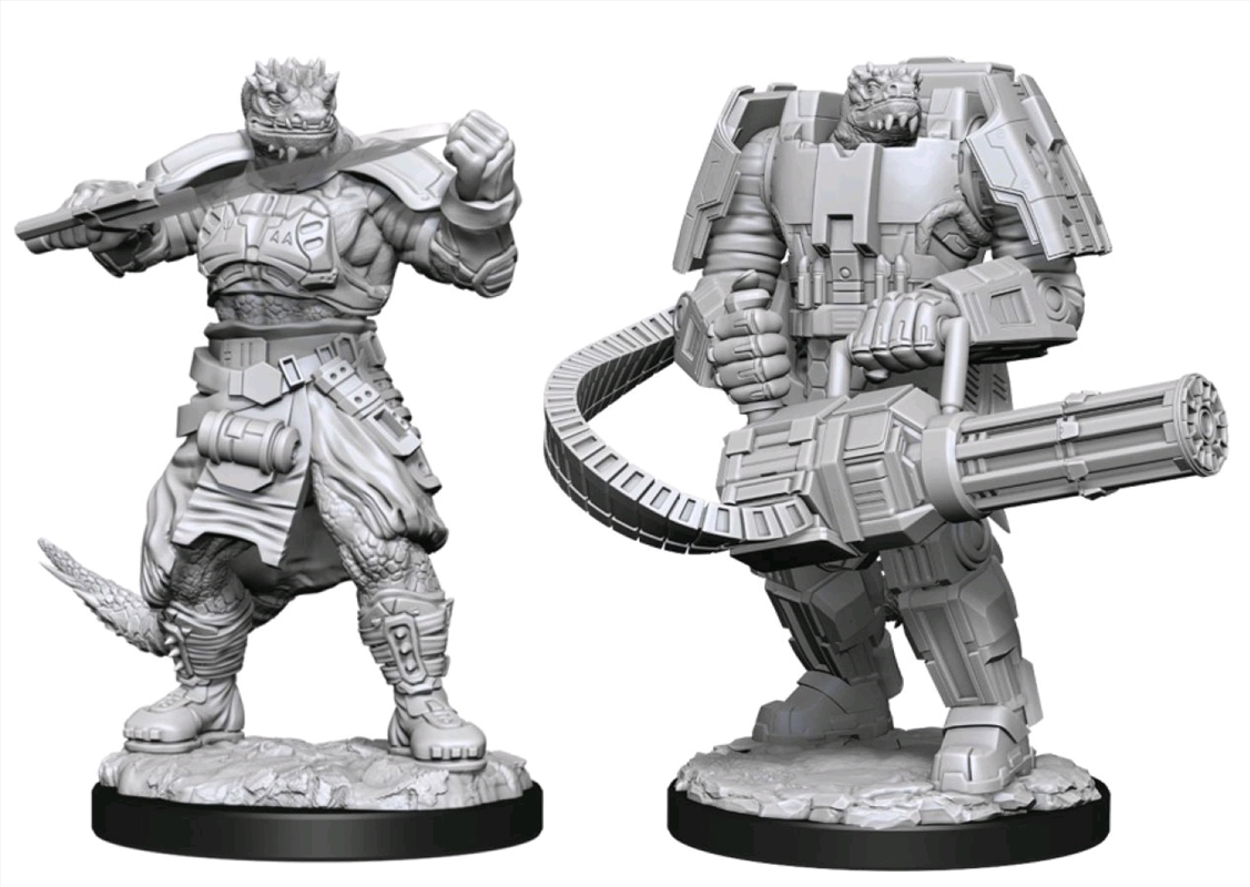 Starfinder - Deep Cuts Unpainted Miniatures: Vesk Soldier/Product Detail/RPG Games