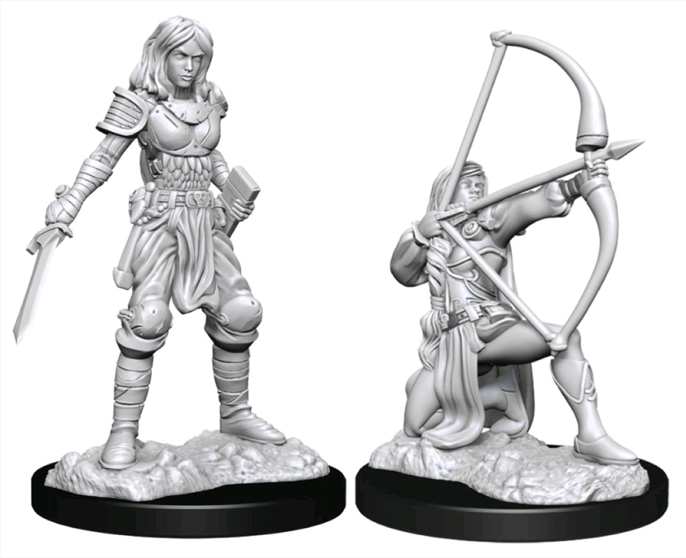 Pathfinder - Deep Cuts Unpainted Miniatures: Human Fighter Female/Product Detail/RPG Games