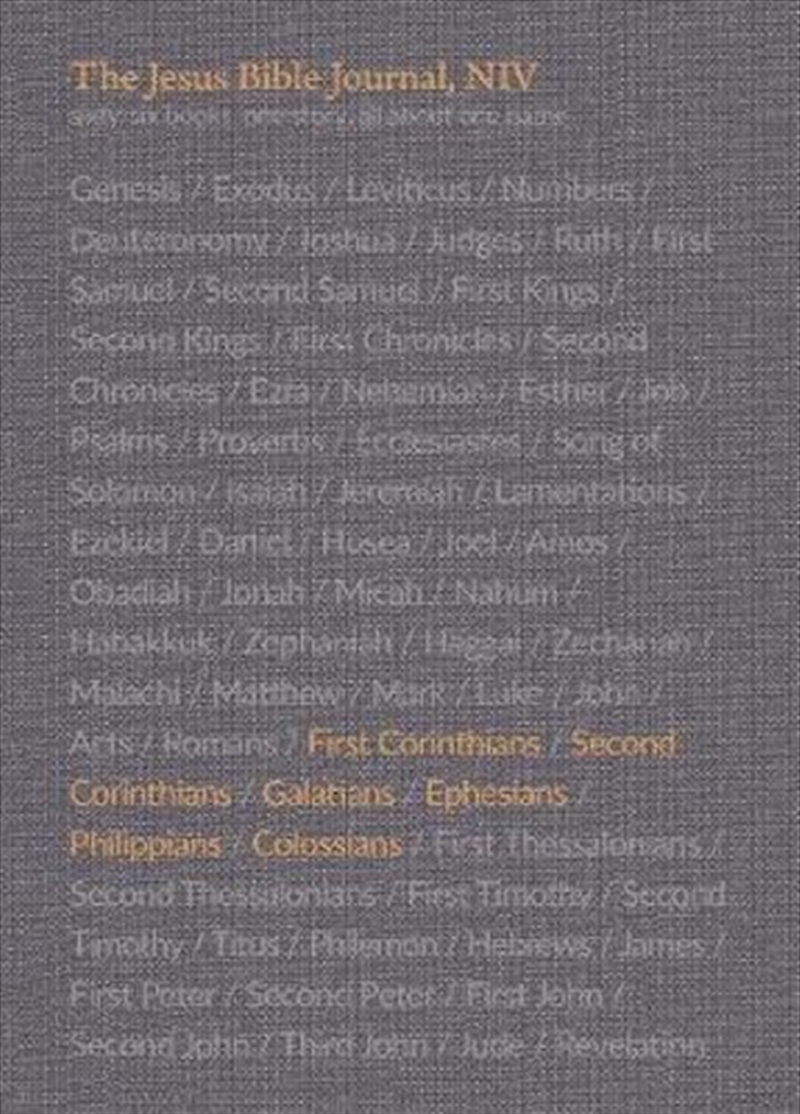 The Jesus Bible Journal, 1 Corinthians - Colossians, NIV, Paperback, Comfort Print/Product Detail/Religion & Beliefs