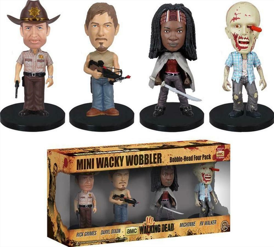 The Walking Dead - Mini Wacky Wobbler 4-Pack/Product Detail/Figurines