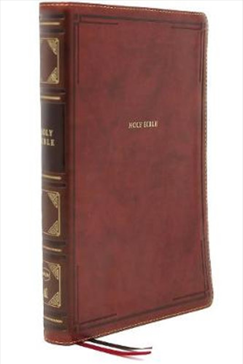 NKJV, Reference Bible, Center-Column Giant Print, Leathersoft, Brown, Red Letter, Thumb Indexed, Com/Product Detail/Religion & Beliefs