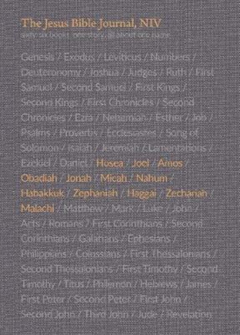 The Jesus Bible Journal, Hosea - Malachi, NIV, Paperback, Comfort Print/Product Detail/Religion & Beliefs