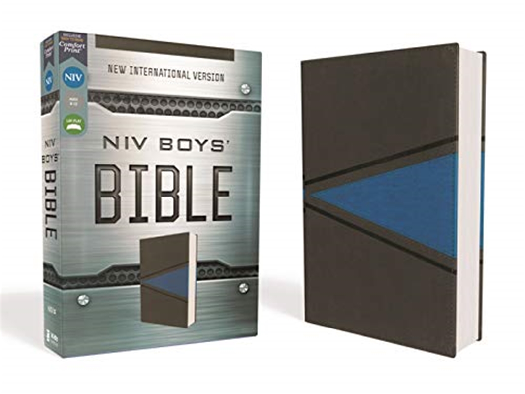 NIV, Boys' Bible, Leathersoft, Gray/Blue, Comfort Print/Product Detail/Religion & Beliefs
