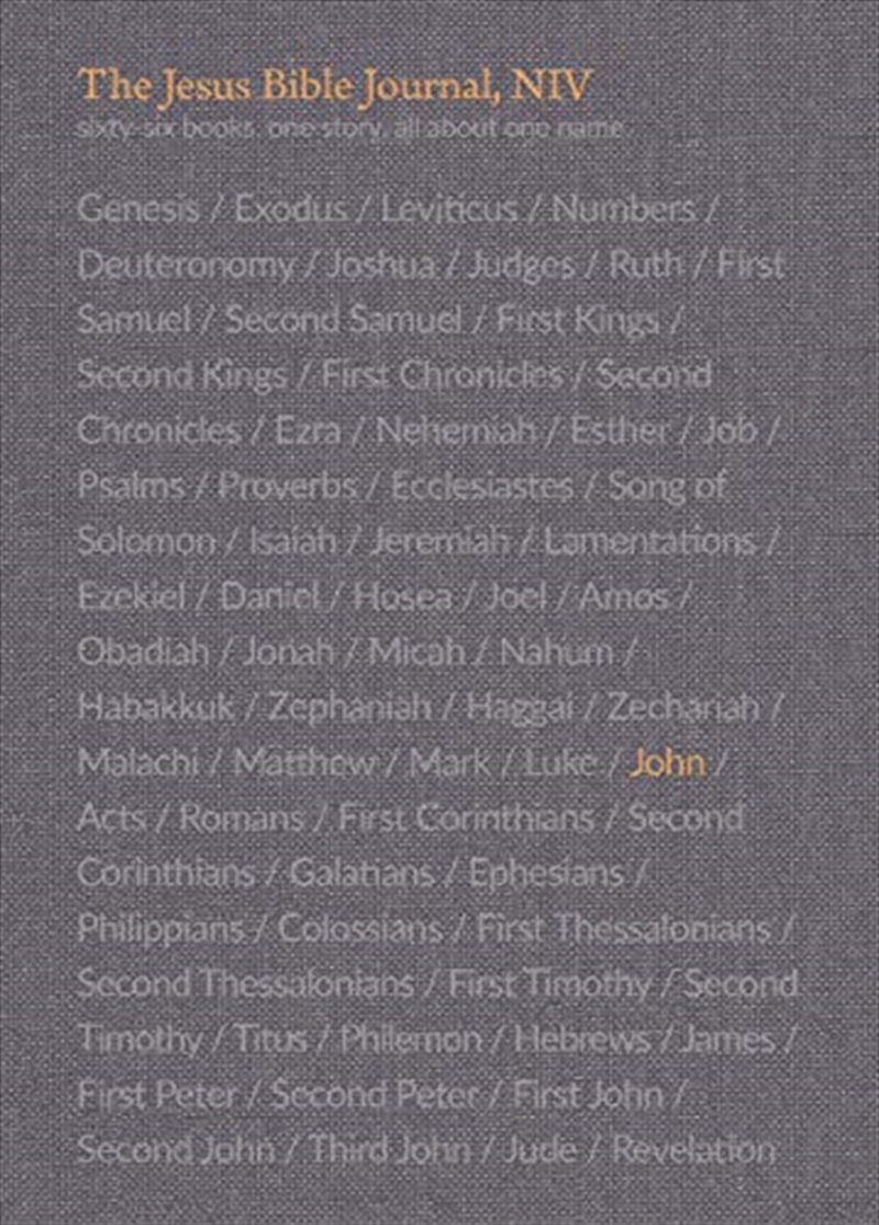 The Jesus Bible Journal, John, NIV, Paperback, Comfort Print/Product Detail/Religion & Beliefs