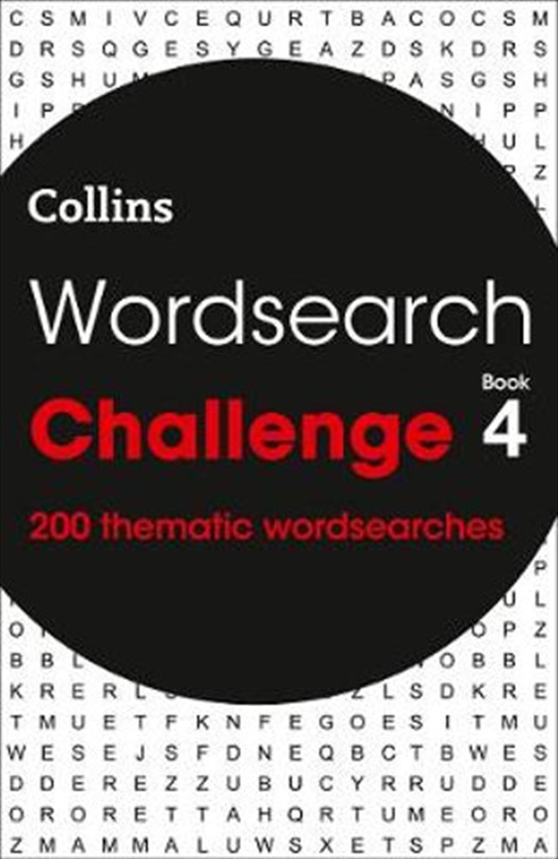 Wordsearch Challenge: Book 4: 200 Thematic Wordsearches | Paperback Book