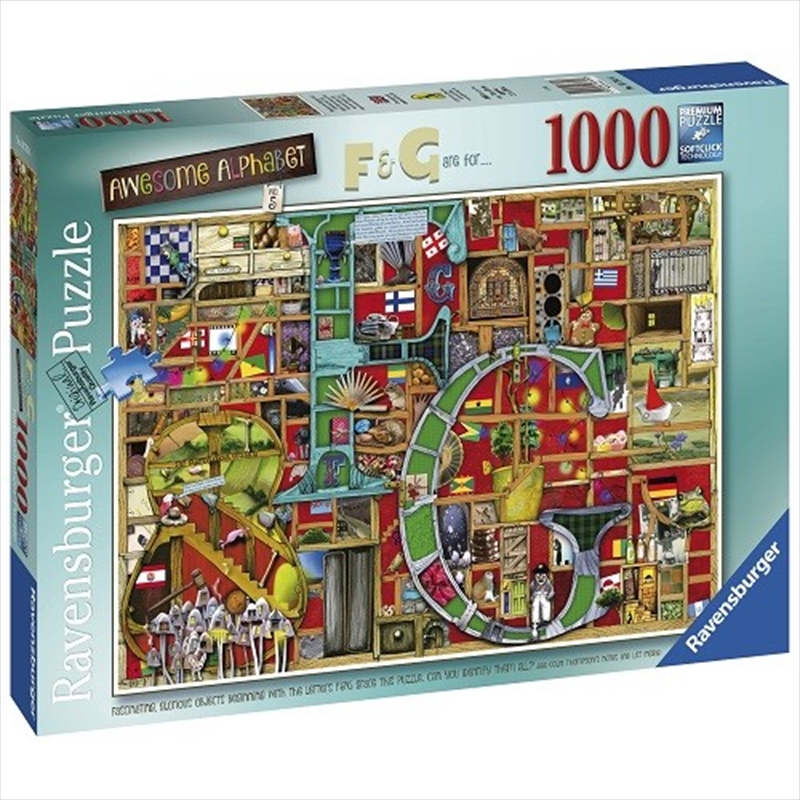 Awesome Alphabet F & G 1000 Piece Puzzle | Merchandise