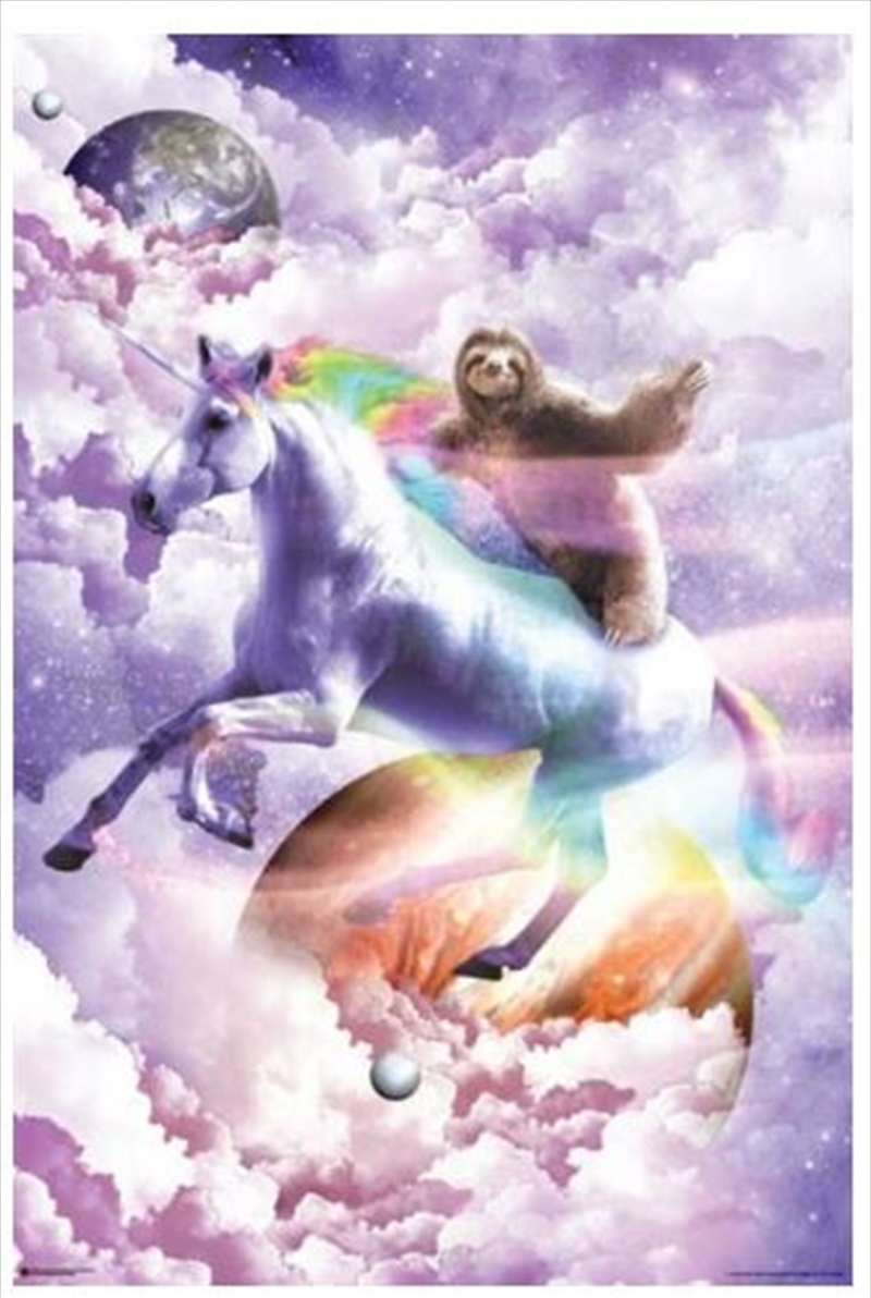 Random Galaxy - Sloth Riding Unicorn/Product Detail/Posters & Prints