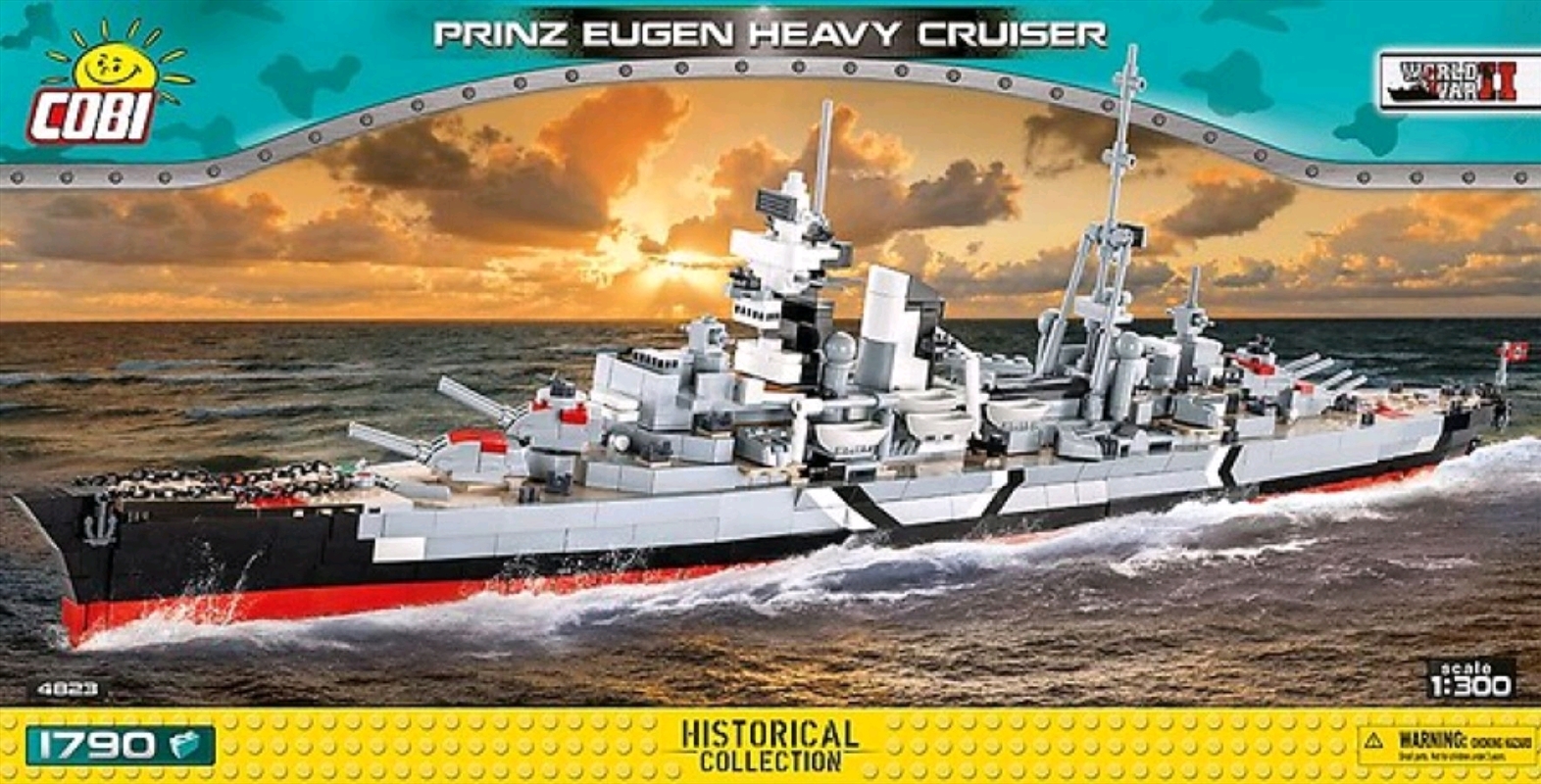 World War II - Prinz Eugen Heavy Cruiser 1:300 Scale 1790 pieces/Product Detail/Building Sets & Blocks