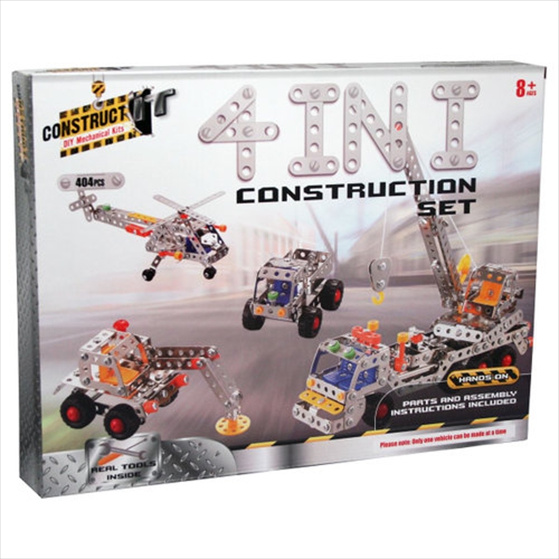 Construct-It : 4-in-1 Construction Set 404-Piece Kit/Product Detail/Building Sets & Blocks