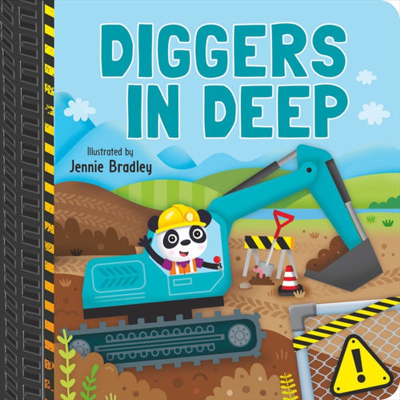 Tyre Tracks - Diggers in Deep | Board Book