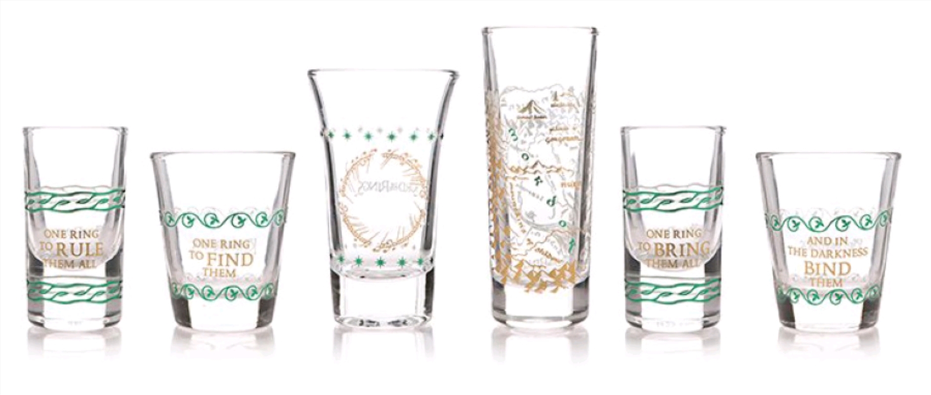 The Lord of the Rings - Glass Set of 6/Product Detail/Glasses, Tumblers & Cups