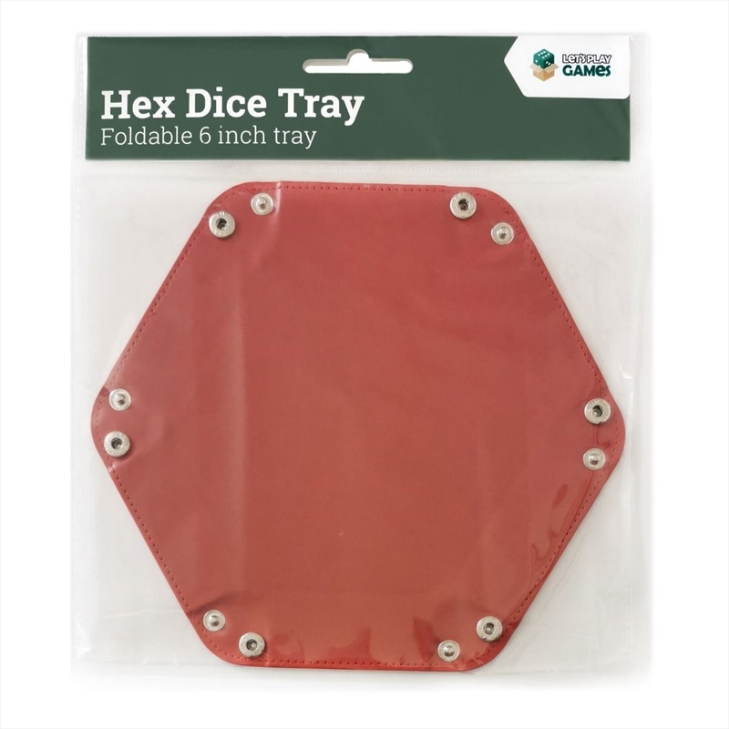 LPG Hex Dice Tray 6" Red/Product Detail/Games Accessories