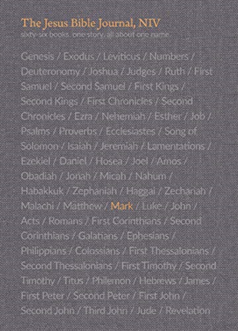 The Jesus Bible Journal, Mark, Niv, Paperback, Comfort Print (paperback Or Softback)/Product Detail/Religion & Beliefs