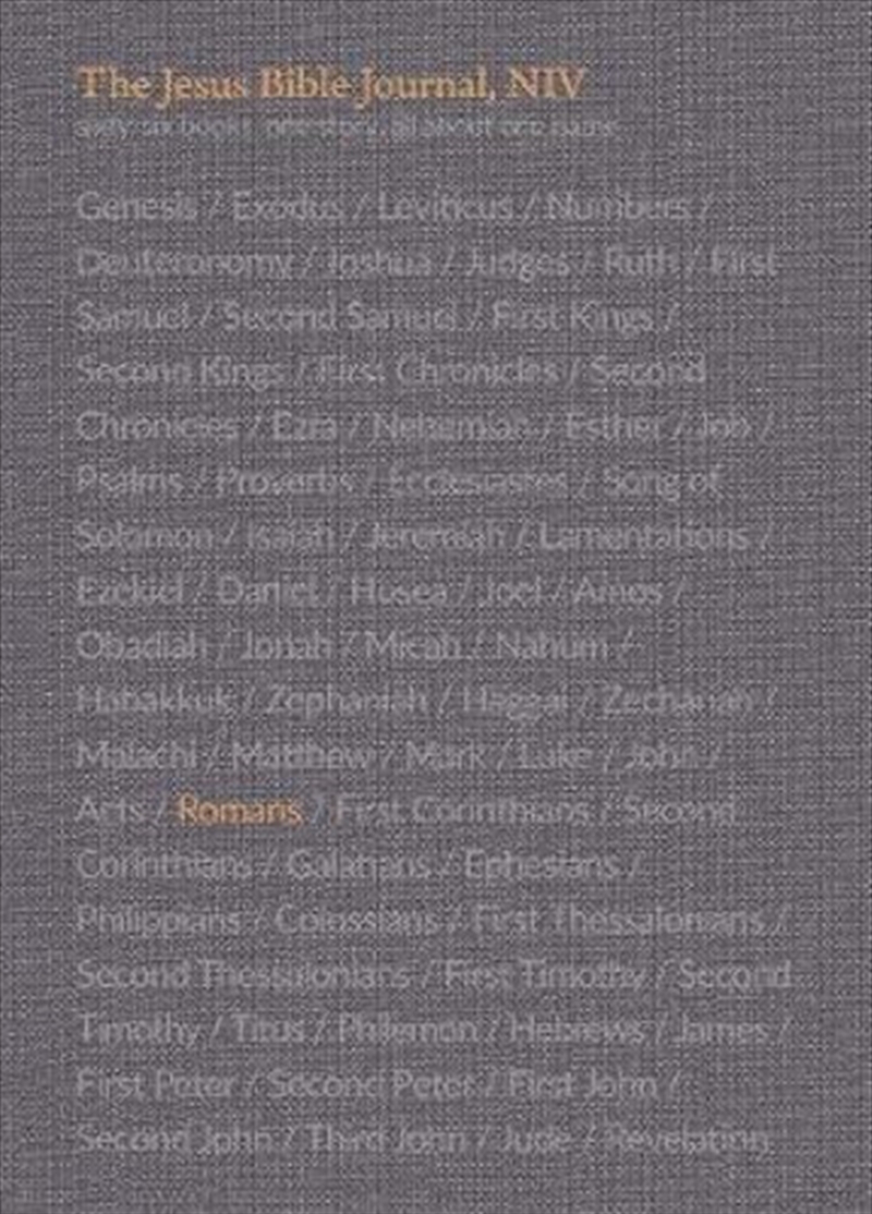 The Jesus Bible Journal, Romans, Niv, Paperback, Comfort Print/Product Detail/Religion & Beliefs