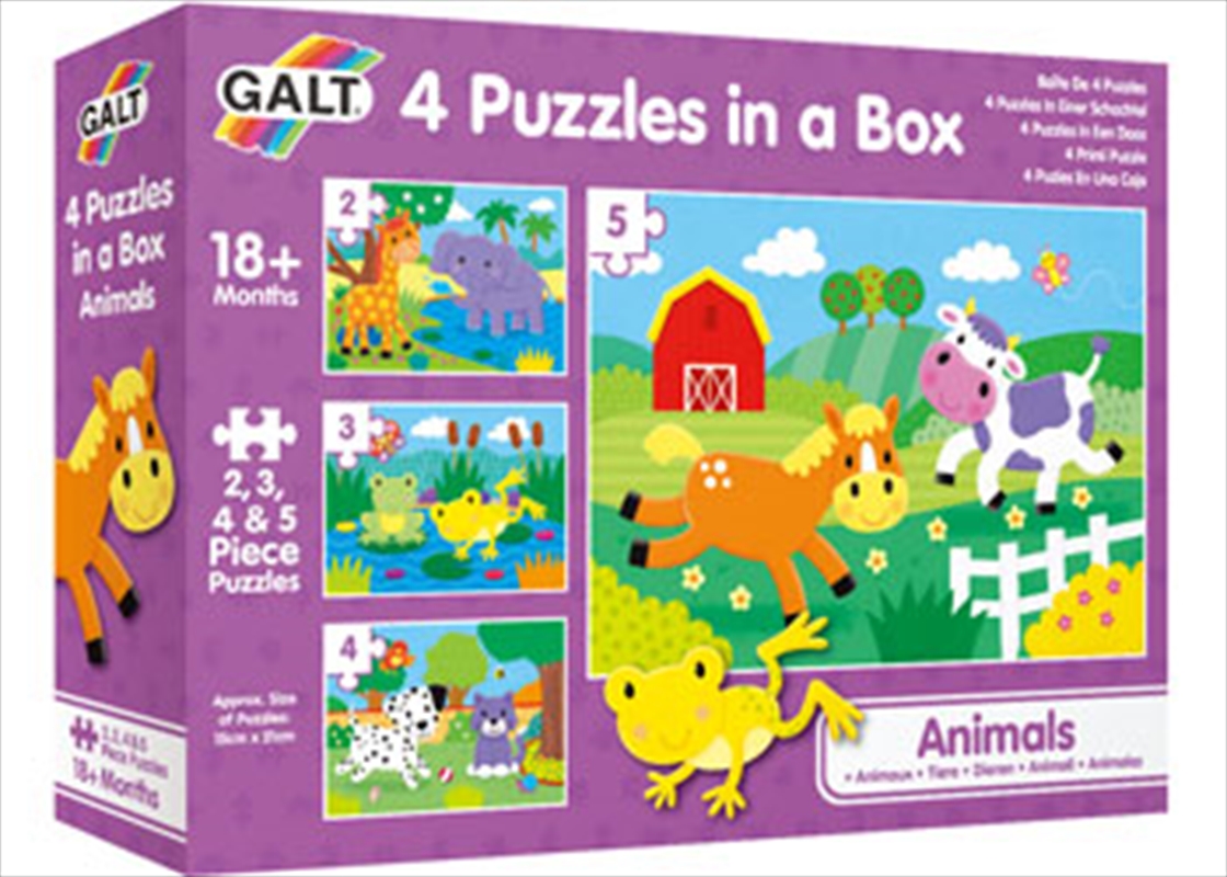 Animals: 4 Puzzles In A Box - 18+Months/Product Detail/Nature and Animals