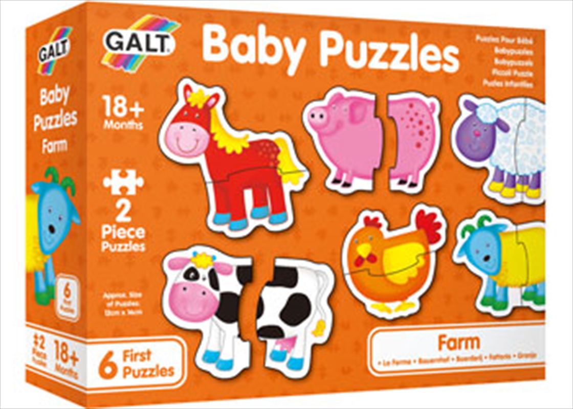 Baby Puzzles - Farm 2 Piece x 6/Product Detail/Education and Kids