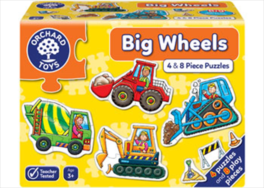 Big Wheels 4 x 8pc Puzzle/Product Detail/Education and Kids