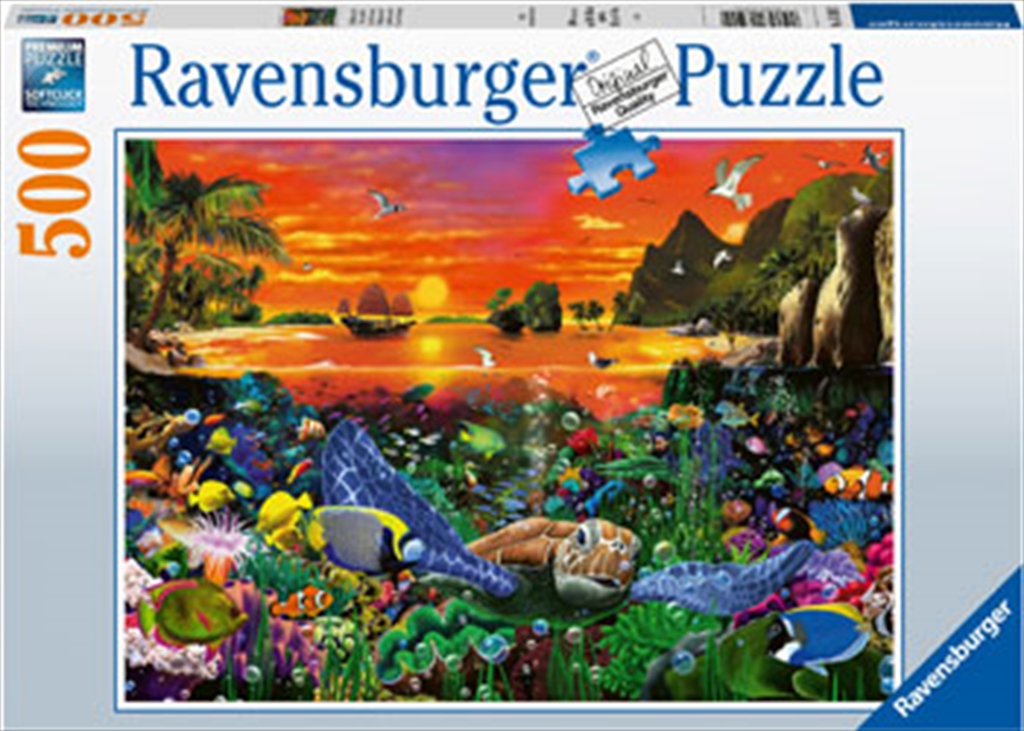 Turtle In The Reef 500 Piece Puzzle/Product Detail/Nature and Animals