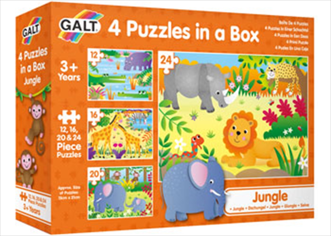 Jungle - 4 Puzzles In A Box/Product Detail/Education and Kids