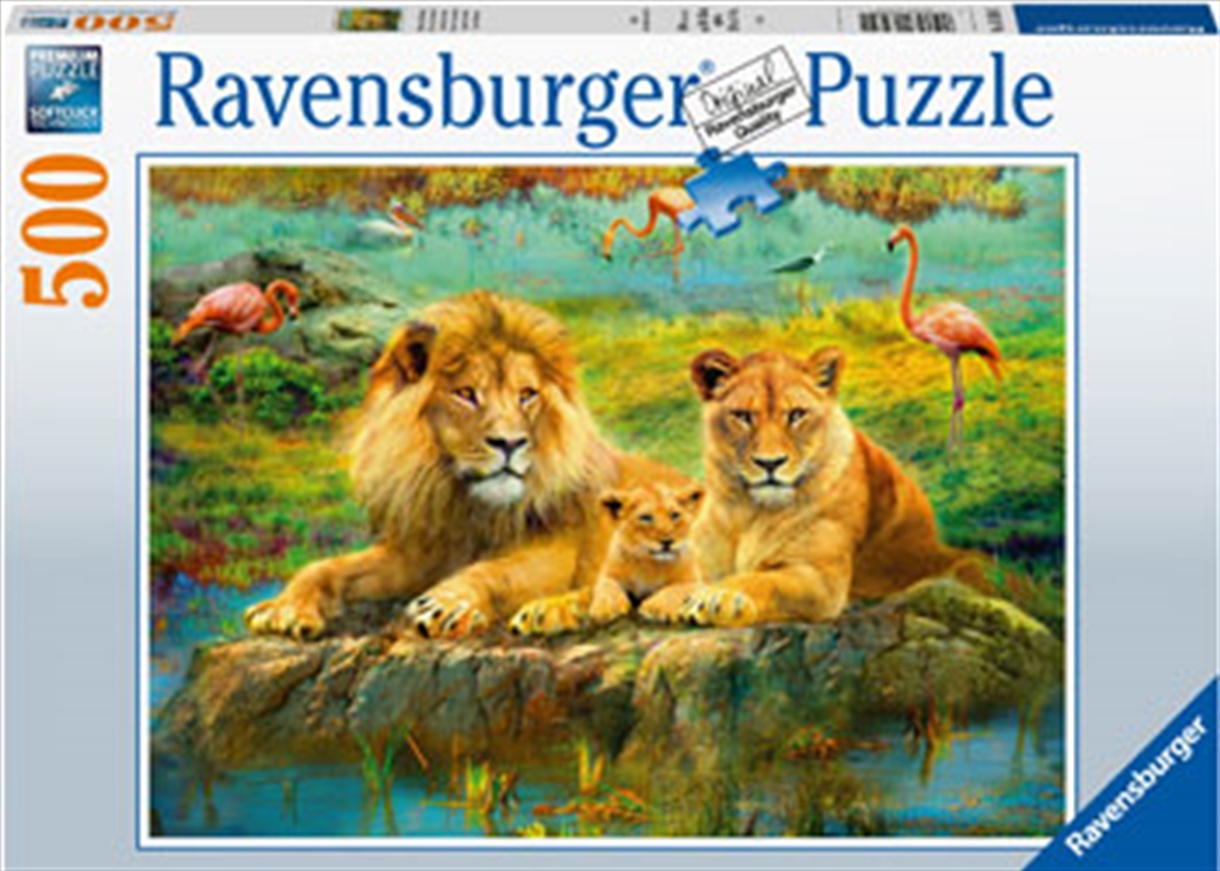 Lions In The Savannah 500 Piece Puzzle/Product Detail/Nature and Animals