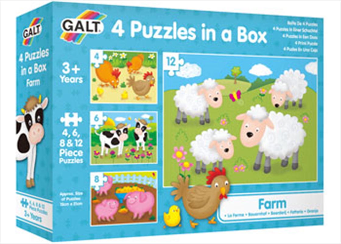 Farm - 4 Puzzles In A Box/Product Detail/Education and Kids