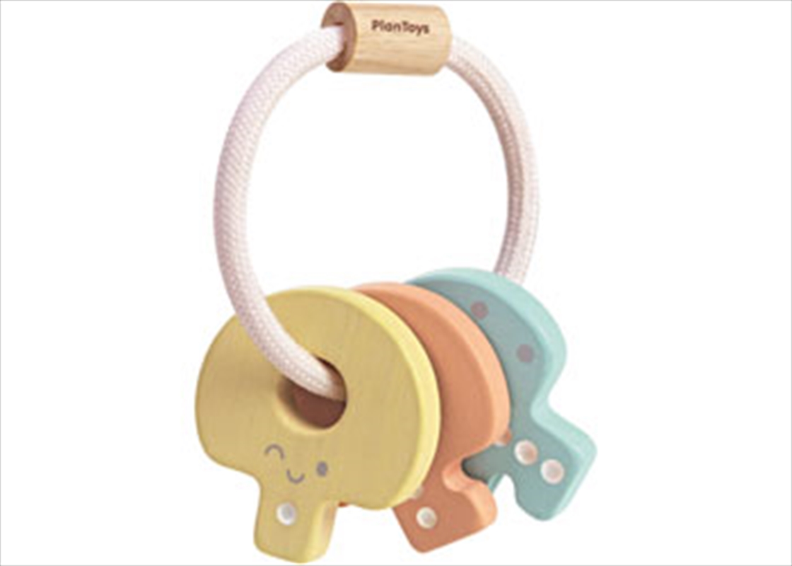 PlanToys - Key Rattle - Pastel/Product Detail/Educational
