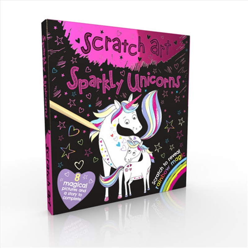 Scratch Art Fun Mini Sparkly Unicorns/Product Detail/Arts & Crafts Supplies