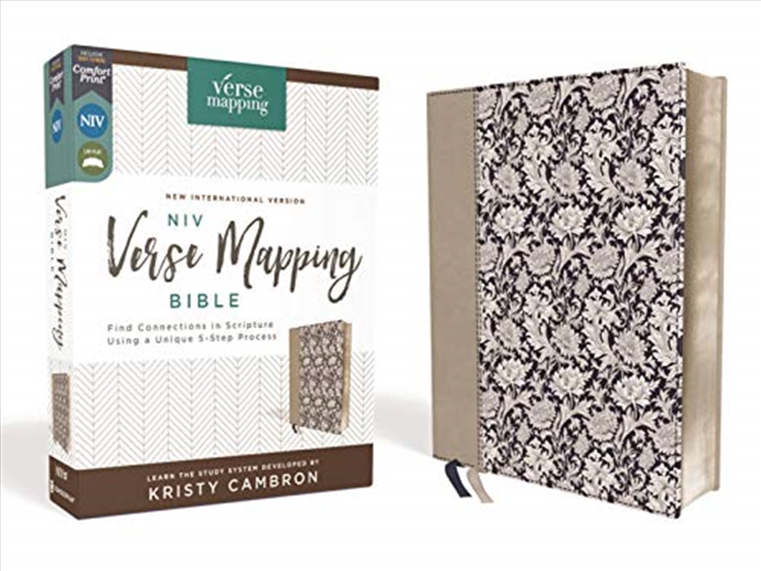 Niv, Verse Mapping Bible, Leathersoft, Navy Floral, Comfort Print: Find Connections In Scripture Usi/Product Detail/Religion & Beliefs
