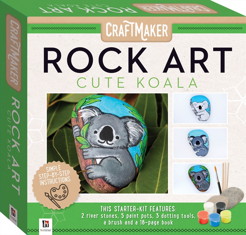 Craft Maker Rock Art Mini Kit - Cute Koala | Merchandise