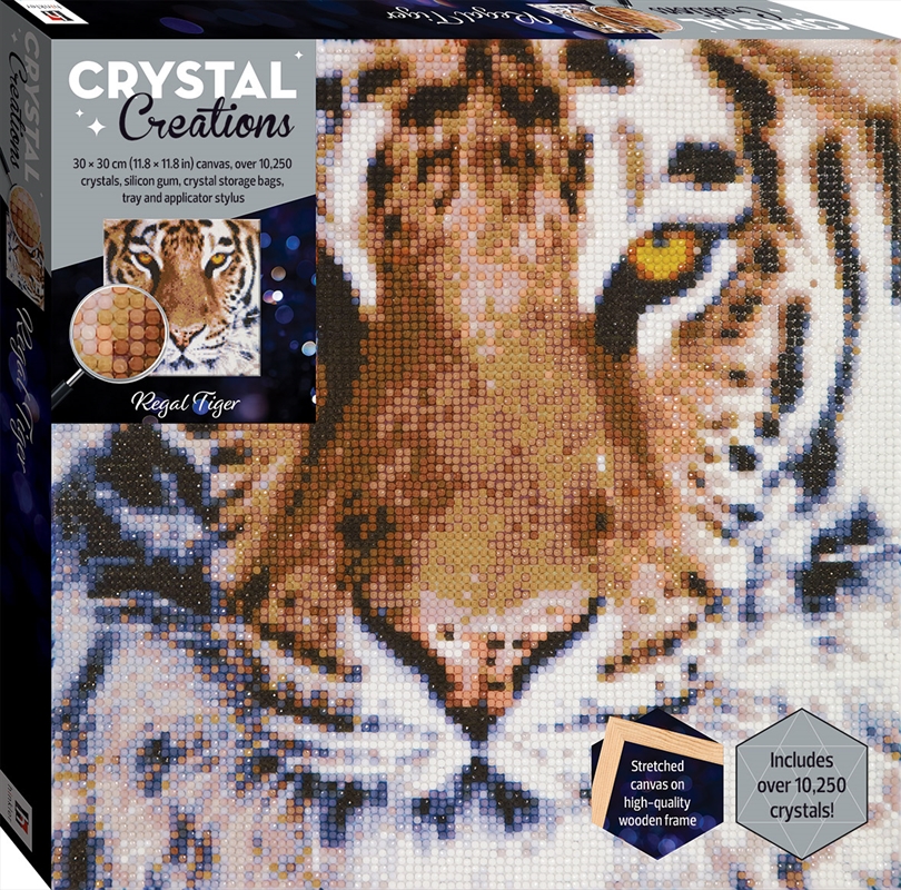 Crystal Creations Canvas - Regal Tiger/Product Detail/Arts & Crafts Supplies