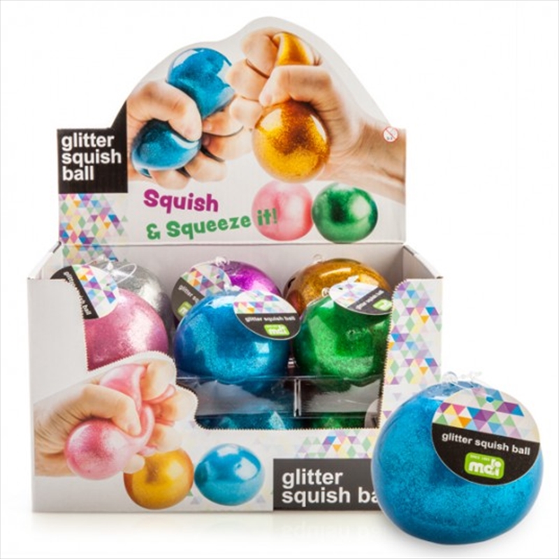 Glitter Squish Ball/Product Detail/Fidget & Sensory