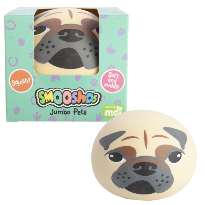 Smoosho's Jumbo Pug Ball/Product Detail/Stress & Squishy