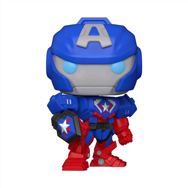 Captain America - Marvel Mech 10" US Exclusive Pop! Vinyl [RS]/Product Detail/Large Pop Vinyl