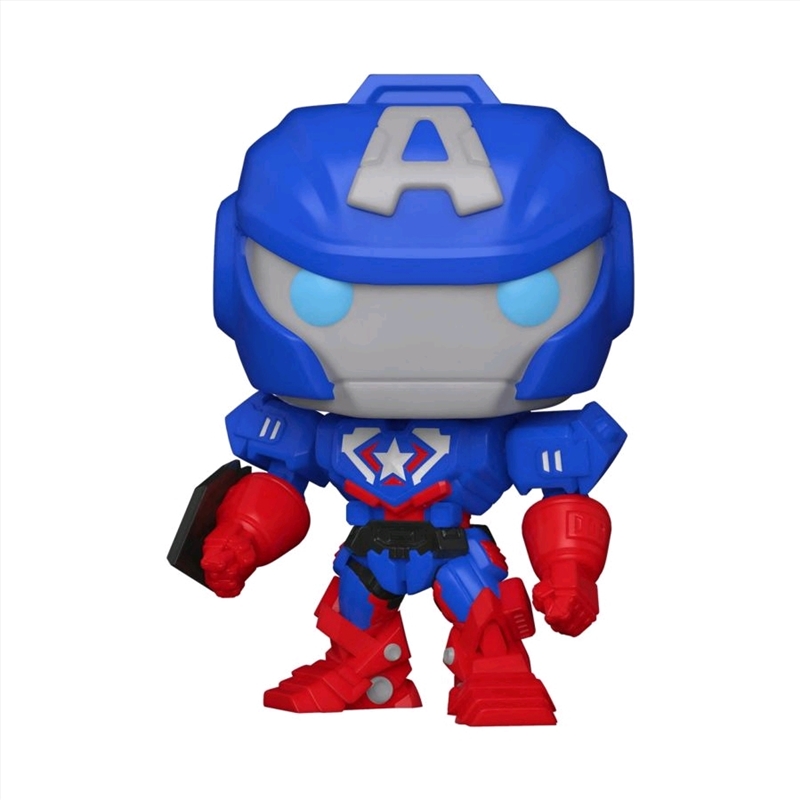 Captain America - Marvel Mech Glow US Exclusive Pop! Vinyl [RS]/Product Detail/Standard Pop Vinyl