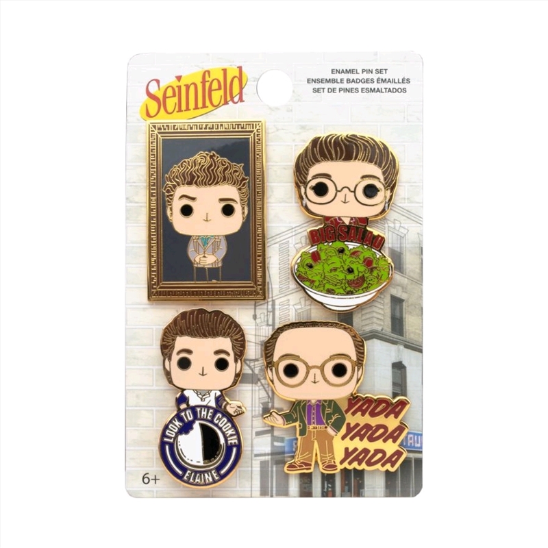 Seinfeld - Pop! Enamel Pin 4-pack/Product Detail/Buttons & Pins